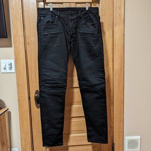 Hudson sz 36 The Blinder Biker Jeans Black MINT!